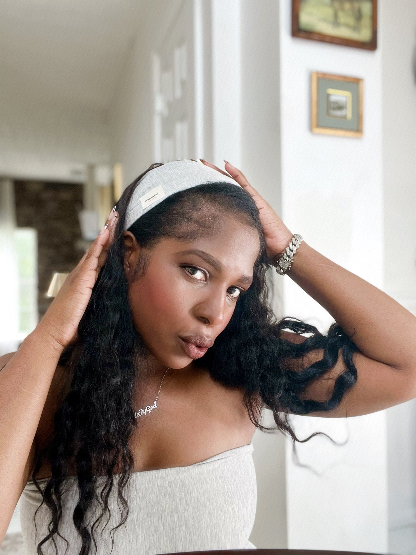 Muse Premium Headband in Heather Grey