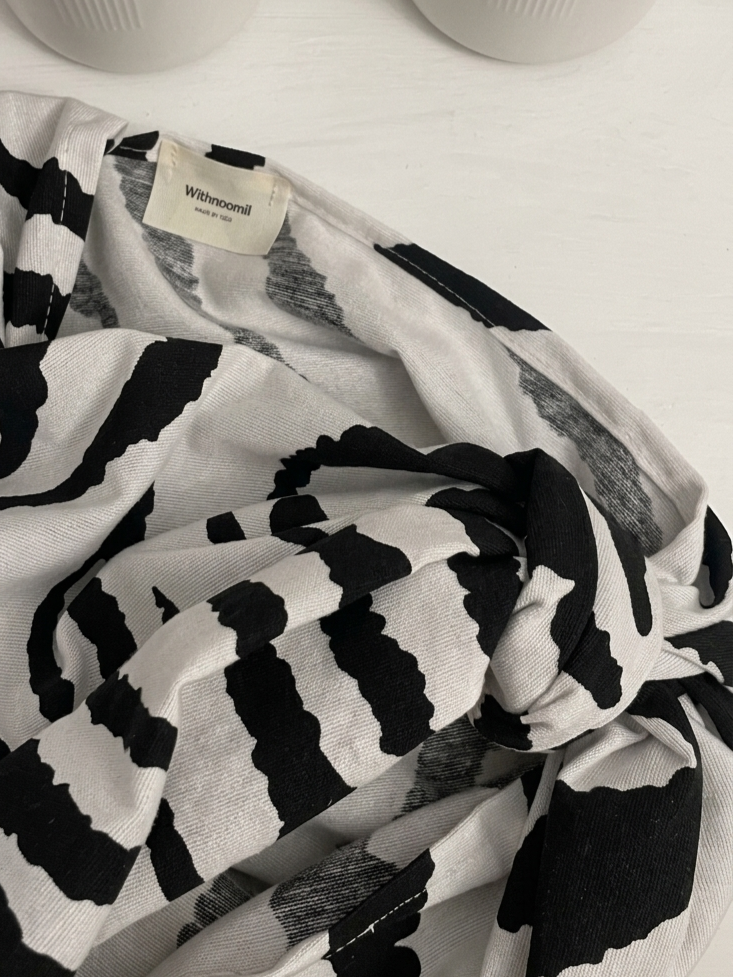 The Monochrome Zebra Knot Fringe Bag