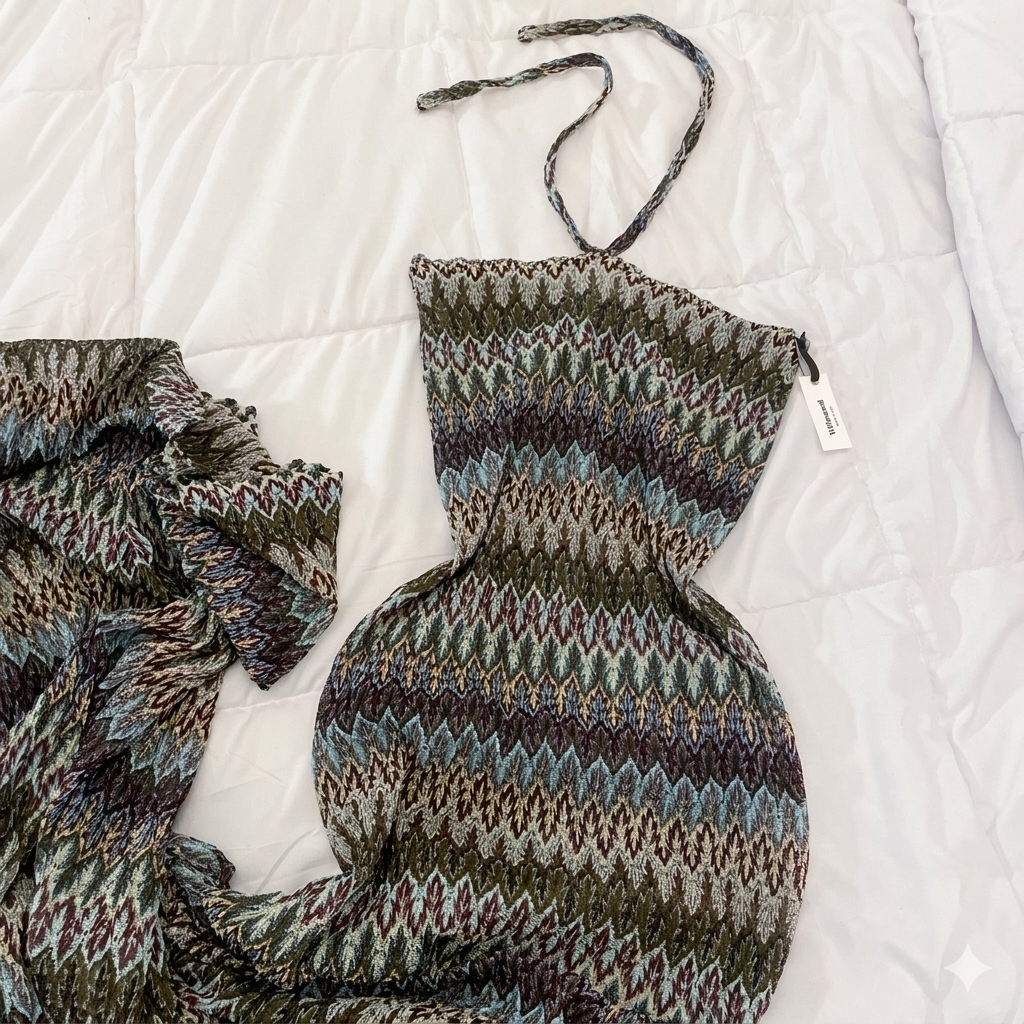 Battery slip maxi dress