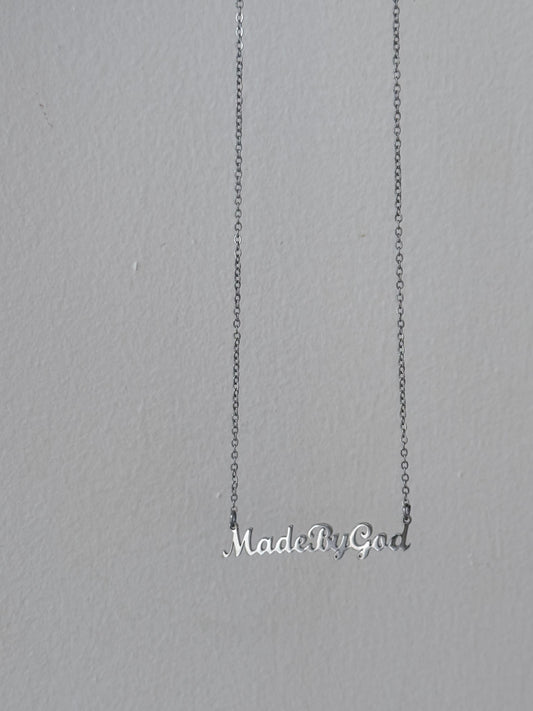 A still voice silver necklace