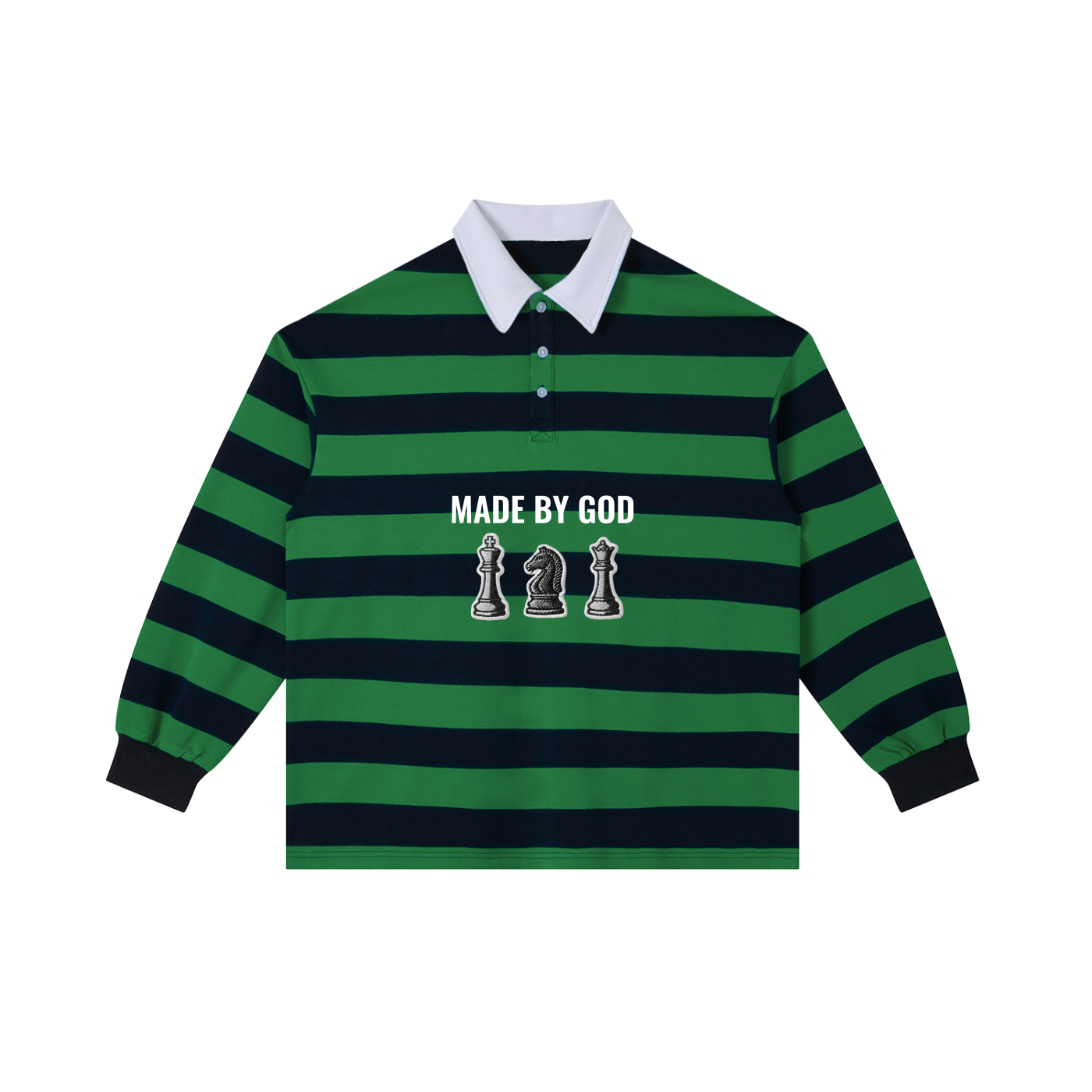 Leadership Color Block Stripe Polo Shirt