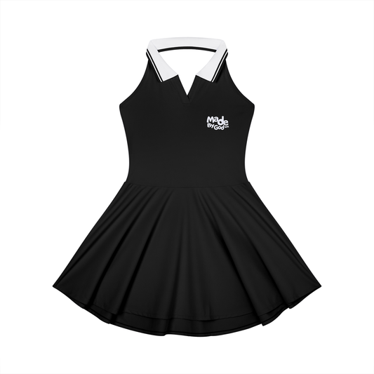 Victory Women's Collared Halter A-Line Tennis Dress